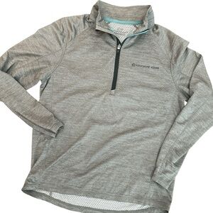 Vineyard Vines Heathered Gray Half-Zip Pullover